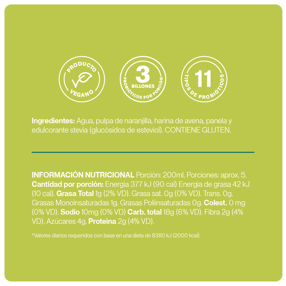 Kefir de Avena Naranjilla - Imagen 3